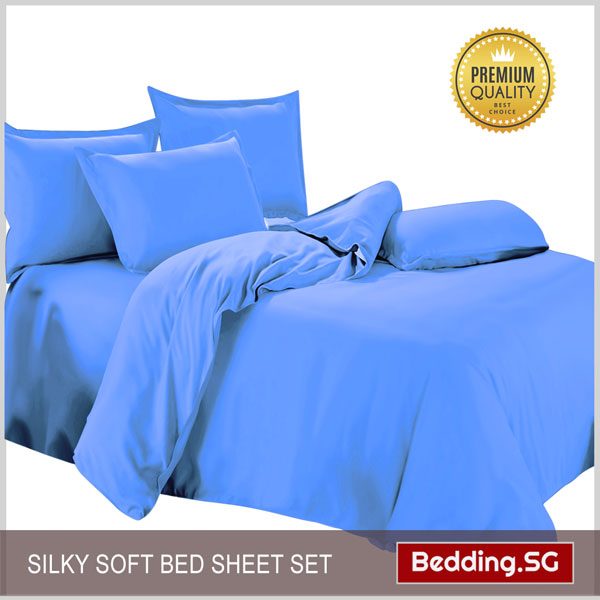 Bed Sheet Set Light Blue