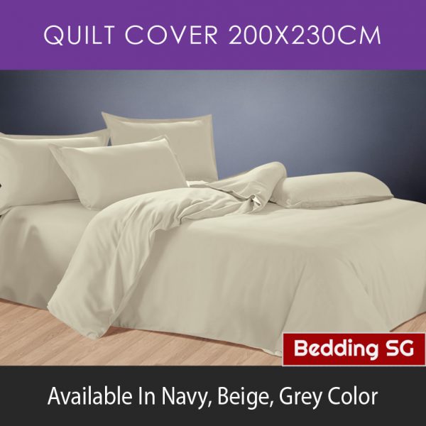 beige quilt cover