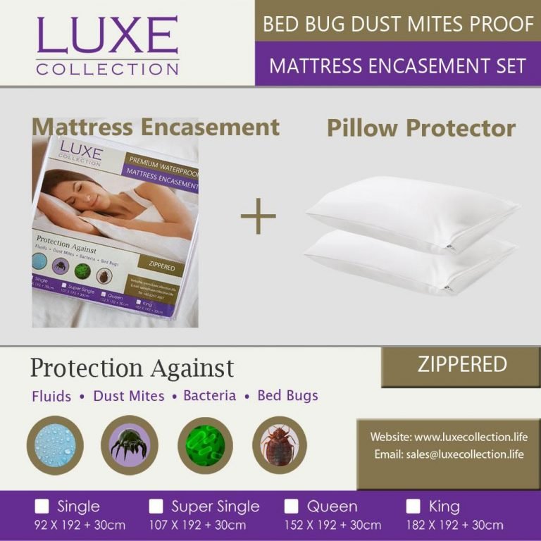 Bed Bug Mattress Encasement • Zippered Mattress Encasement