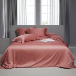 tencel-bed-sheets-coral-pink