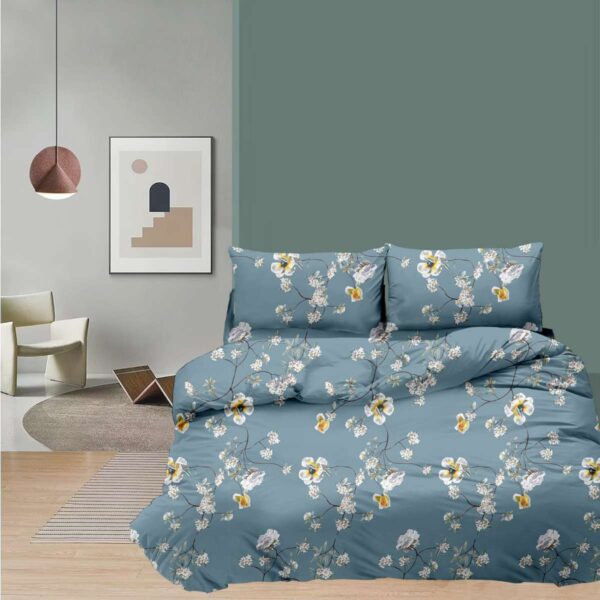 bedsheet set silky soft blue