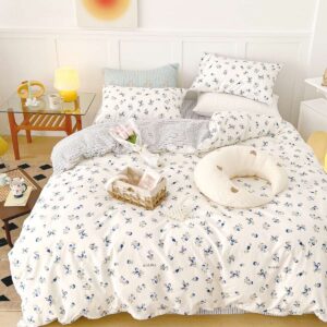 cotton bedsheet small leaves