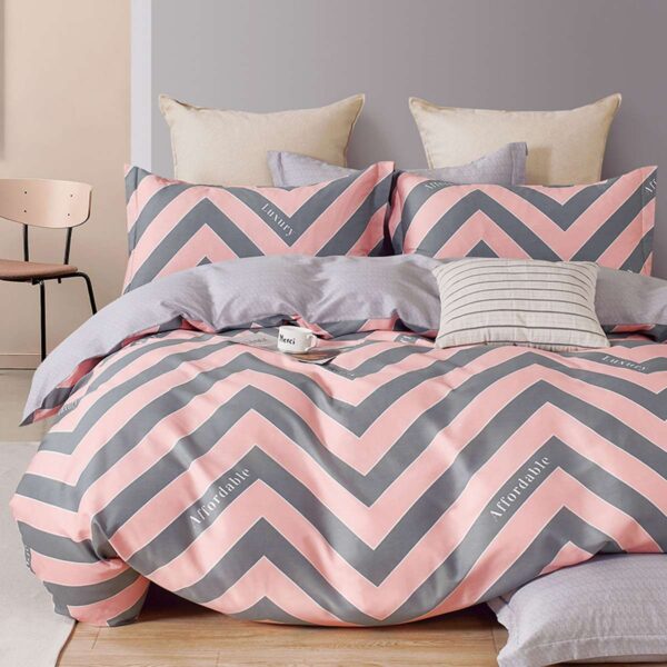 cotton bedsheet zigzag