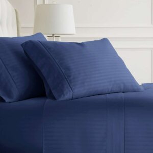 silky soft bed sheet blue