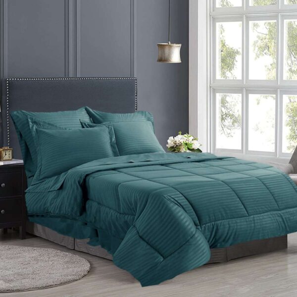 silky soft bed sheet comforter set green