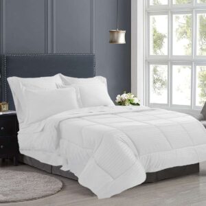 silky soft bed sheet comforter set white