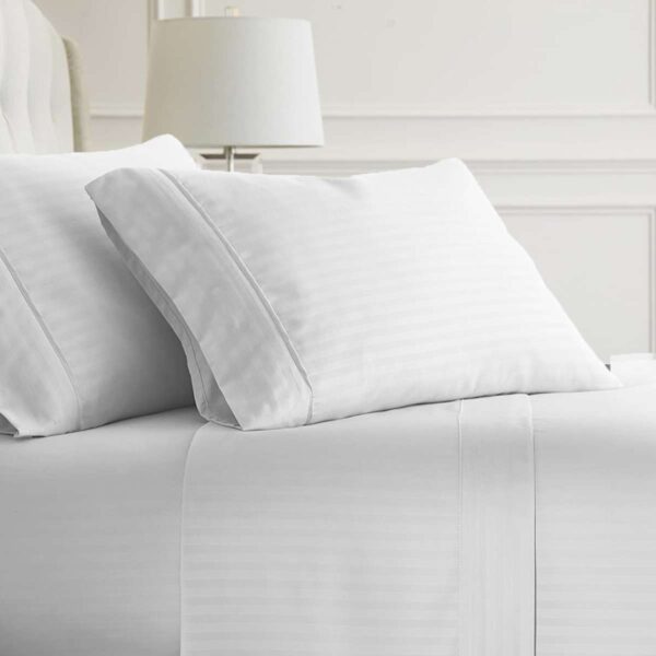 silky soft bed sheet white